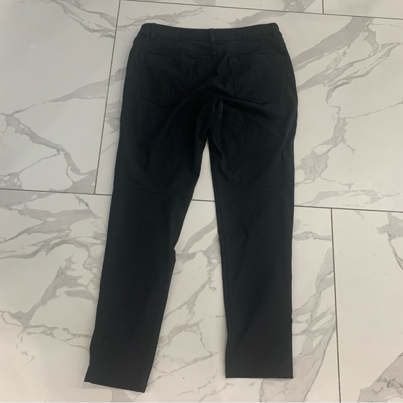 Lululemon ABC Pants Mens 31 x 29 Black Classic Golf Chino Casual Warpstreme - Picture 2 of 9